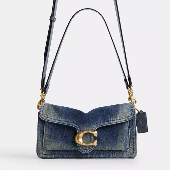 Coach Classic Blue Denim Shoulder Bag - Picture 5 of 5